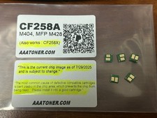5 x  Toner Reset Chip for HP CF258A, 58A (also works CF258X, 58X) printer refill picture