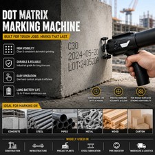 Portable 60mm Handheld Dot Matrix Inkjet Date QR Barcode picture