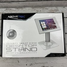 Abovetek Security Tablet Kiosk Desktop Stand, TH-318W White Anti-Theft Heavy picture