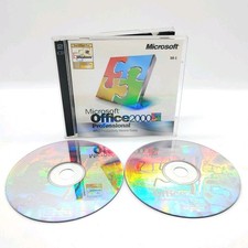 Microsoft Office 2000 Professional (CD, 2-Disc Set) w/ Product Key, VGC Discs picture