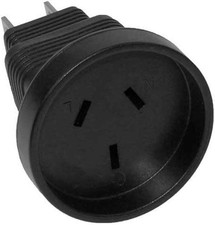3 Prong Power Plug Adapter, Australia AS3112 Receptacle to USA NEMA 5-15P picture