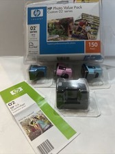 4x GENUINE HP 02 Series Photo Pack Ink Cartridge Lot Black Color Four Oem New picture