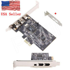 PCI-E Express FireWire 1394a IEEE1394 Card w/Low Profile Bracket US Stock picture