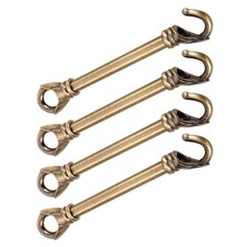 4Pcs Coffee Metal Load Bearing Hanging Rods for Pendant Lights DIY Installation picture