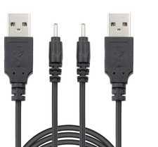 USB to DC 2.0mm Cable 3.3ft, 2.0 Type A Male x 0.6mm 5 Black picture