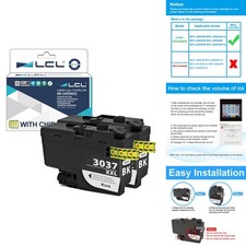 LCL Ink Cartridge LC3037 XXL 2-Pack Black for Brother MFC-J5845DW MFC-J5945DW picture