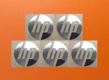5 pcs Sticker for HP Skylake Silver Chrome Color Logo Decal Badge 40mm x 40mm picture