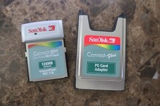 SanDisk CF Wireless LAN Card 802.11b CompactFlash 128 MB SDWCFB-128 + PC Adapter picture