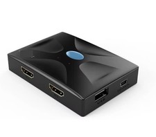 KVM Switch USB HDMI-Compatible Box 2 in 1 Out Mouse Keyboard Display Sharing picture