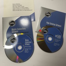 Vintage Palm m500 Series Desktop & Mobile Connectivity Software CD Set Windows picture
