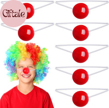 12Pcs Light up Clown Nose, Blinking Red Reindeer Nose with String picture