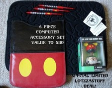 NEW Disney Parks Mickey Mouse Laptop & Tablet Cases-8GB USB Drive-Bonus Pens picture