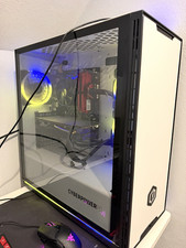 CyberPowerPC C Series Gaming Tower Ryzen 7 2700 RX 580 8GB WiFi RGB White picture