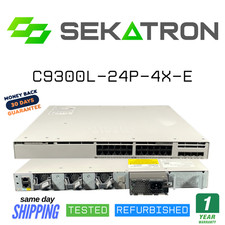 🔀 Cisco Catalyst C9300L-24P-4X-E 24-Port PoE+ Switch ⚡ Fast Ship picture