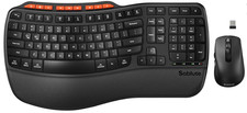 SABLUTE Ergonomic Wireless Keyboard and Mouse Combo, 2.4G Wireless picture