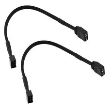 2Pcs Motherboard Standard ARGB 3-Pin 5V to RGB 4-Pin Fan Adapter 16.5cm Cable... picture