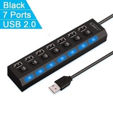 High Speed 4/7 Ports USB HUB 2.0 Adapter Expander Multi USB Splitter Multiple Ex picture