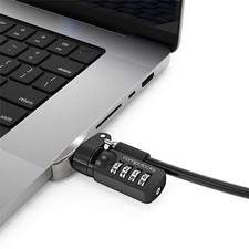 Compulocks MACBOOK PRO 16-INCH 2021 LEDGE LOCK ADAPTER W/COMB.LOCK SILVER picture