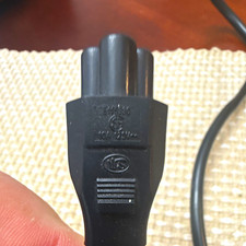 Well Shin WS-083 6ft Polarized 3-Prong to IEC 60320 C5 Power Cord Black picture