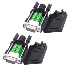 DB9 Male Solderless Connector Breakout Board RS232 DSUB 9 Pin Serial Adapter ... picture