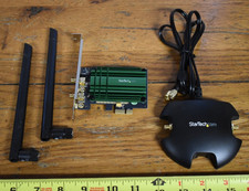 Star Tech WiFi Dual Antenna w/ Card Co-Axial PEX867/WAC22 Used picture