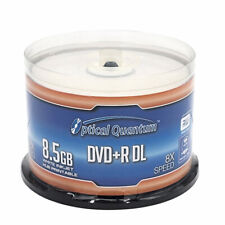 50 OQ 8x 8.5GB DVD+R DL Double Layer White Inkjet HUB Printable OQDPRDL08WIP-H picture