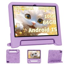 2026 Upgraded Android 15 Tablet, 10inch Kids Tablet, Octa-core CPU, 10GB+64GB... picture