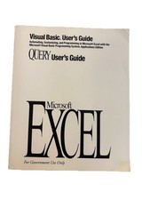 Microsoft Excel & Query Visual Basic User's Guide Version 5.0 Government Use ‘93 picture