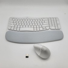 Logitech Ergonomic Wireless Keyboard and Mouse Combo - Off-White [920-013611] picture