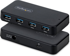 Startech 4-Port USB-A Hub, 5Gbps, Self-Powered, 2-In-1 USB-C and USB-A Host Cabl picture
