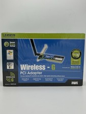 Linksys WMP54GS 2.4GHz Wireless-G PCI Adapter with SpeedBooster NEW SEALED picture