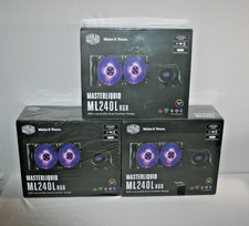 3X Cooler Master MasterLiquid ML240L  RGB Liquid CPU Cooler New Sealed box picture
