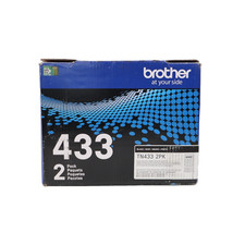 GENUINE Brother TN-433 2PK Black Toner HL-L8260CDW HL-L8360CDW HL-L8360CDWT picture