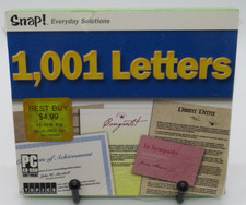 SNAP 1,001 LETTERS - CORRESPONDENCE TEMPLATES PC CD-ROM SOFTWARE WIN 95, TOPICS picture