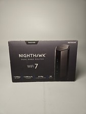NETGEAR Nighthawk BE6500 Dual-Band Wi-Fi 7 Router Black Model RS200-100NAS picture