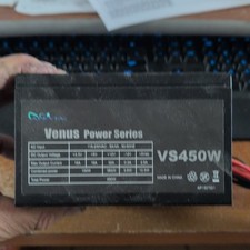 Apevia Venus VS450W 450W ATX Non-Modular Power Supply PSU 20+4 Pin Black picture