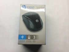 Brand NEW-HP X3000 BLACK 3-Button Wireless USB Optical Scroll Mouse with Battery picture