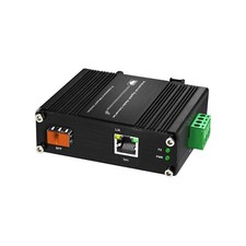 Mini Industrial Gigabit Ethernet PoE Media Converter with SFP Slot DIN Rail/Wall picture