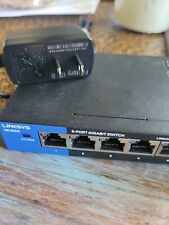 LINKSYS SE3005 V2 5-Port Gigabit Ethernet Switch~1000 Mbps SPEED~QoS TRAFFIC picture
