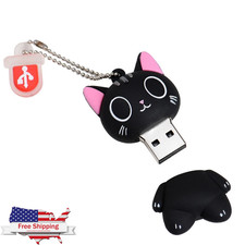 Cute Cat Cartoon USB 2.0 Flash Drive Pen Drive Memory Stick Novelty Thumb Drive picture