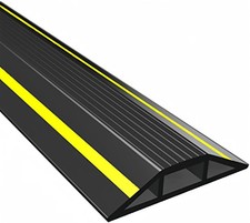 6.5FT Floor Cord Cover for Wires, 3-Channel Heavy Duty PVC Floor Cable Cover ... picture