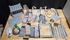 Vintage Computer Parts Lot – Mixed Cables, PS/2 Mouse, Microphones, Speakers etc picture