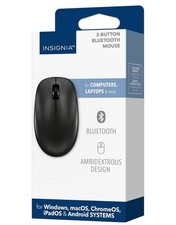 Insignia Bluetooth 3-Button Mouse Ambidextrous Scroll Wheel Black NS-PM3NK3B24 picture