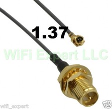 1 x U.fl IPX 1.37 Cable to RP-SMA Jack Pigtail Cable For WIFI Wireless from USA picture