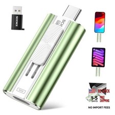 256GB Dual Interface USB Flash Drive, Plug & Play No App Sage Green 256 GB picture