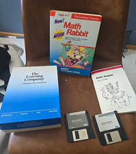 Vintage The Learning Company Math Rabbit's and Problem Solving Floppy 3.5