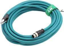 Ethernet M12 4 Pin D Coded RJ45 Cable for Keyence IV2 Omron Datalogic Machine Vi picture