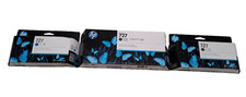 3XHP 727 300-ml Ink Cartridge BLACK F9J9A ,GRAY B3P24A ,AND  CYAN  B3P29A picture