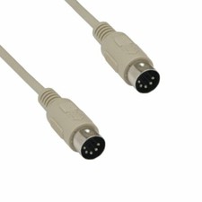 Kentek 6' MIDI DIN5 5 Pin Male to Male Cable for AT Style Keyboard to PC picture