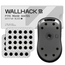 Wallhack PTFE Dot Mouse Skates Universal Fit Black Japan picture